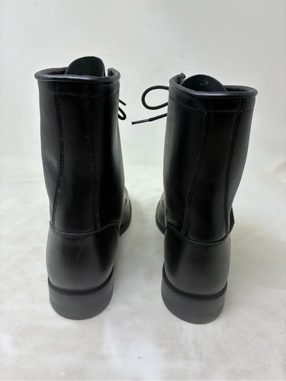 Justin Boots Black Lace-Up Kiltie Ankle Boots